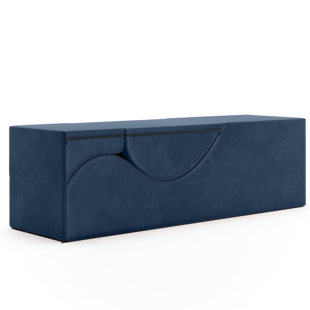 Liberator Aria Flip Chaise 18 Inch Wide - Convertible Chair and Bed Bench