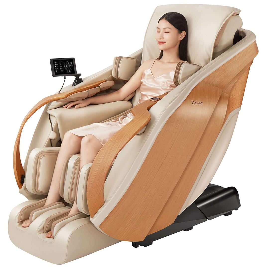 D.Core 2 - Made in Japan Ultra Premium Massage Chair w/ Oak Side Panels by Synca Massage Chair