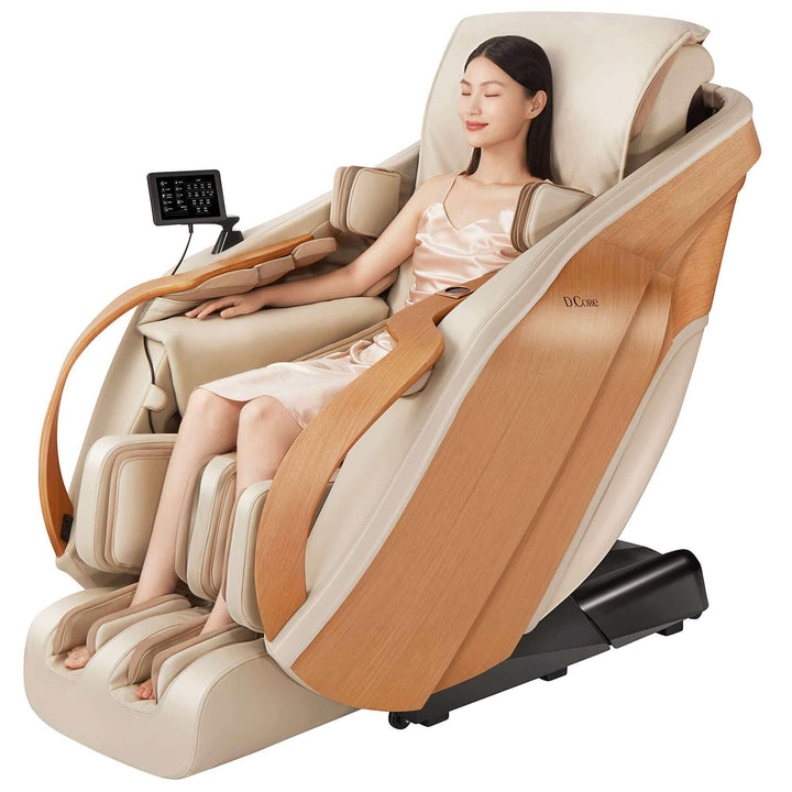 D.Core 2 - Made in Japan Ultra Premium Massage Chair w/ Oak Side Panels by Synca Massage Chair