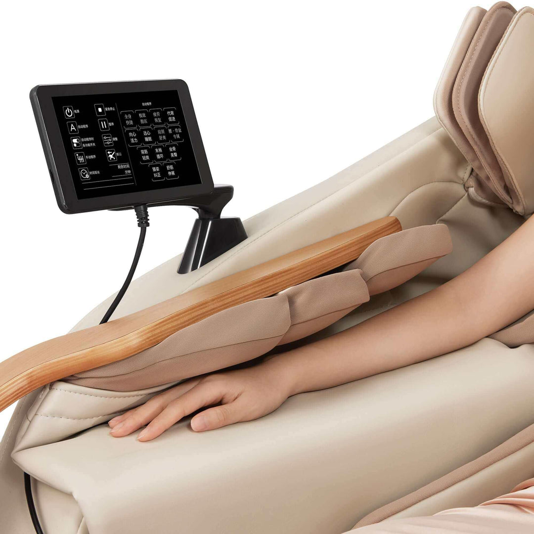 D.Core 2 - Made in Japan Ultra Premium Massage Chair w/ Oak Side Panels by Synca Massage Chair