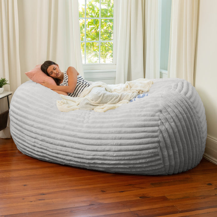 Jaxx Grand Lounger 7 Foot Bean Bag Sofa -Mondo Fur