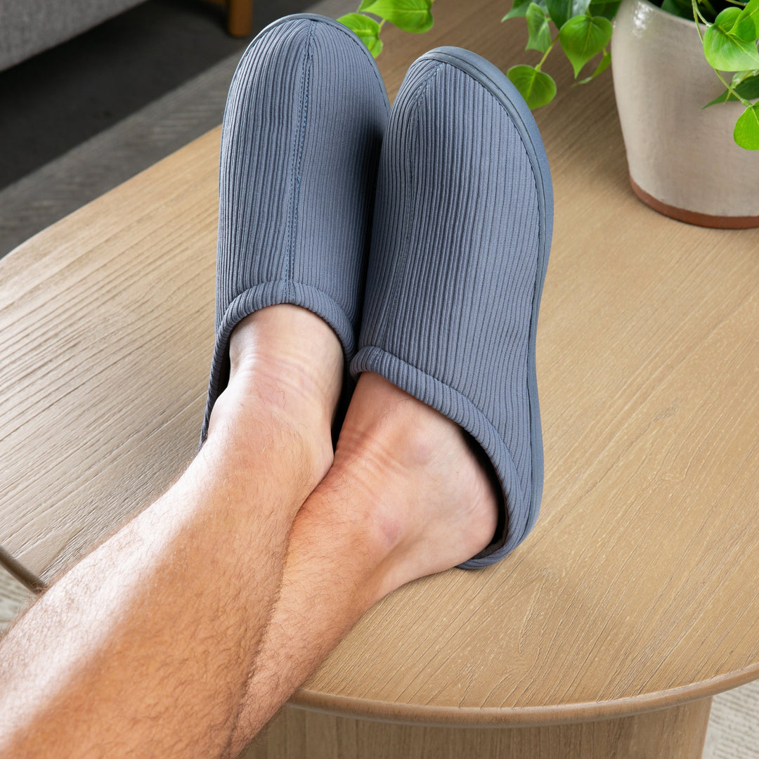 Brookstone Classic Comfort Memory Foam Slippers - Men's